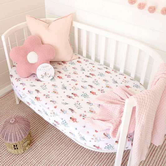 Fairy Garden Cot Sheet