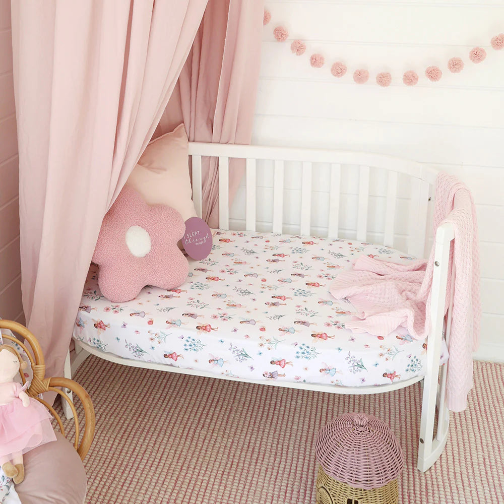 Fairy Garden Cot Sheet