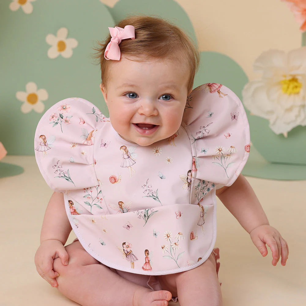 Fairy Garden Frill Snuggle Bib