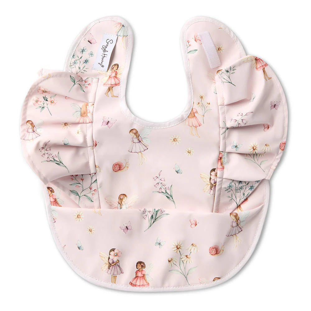 Fairy Garden Frill Snuggle Bib
