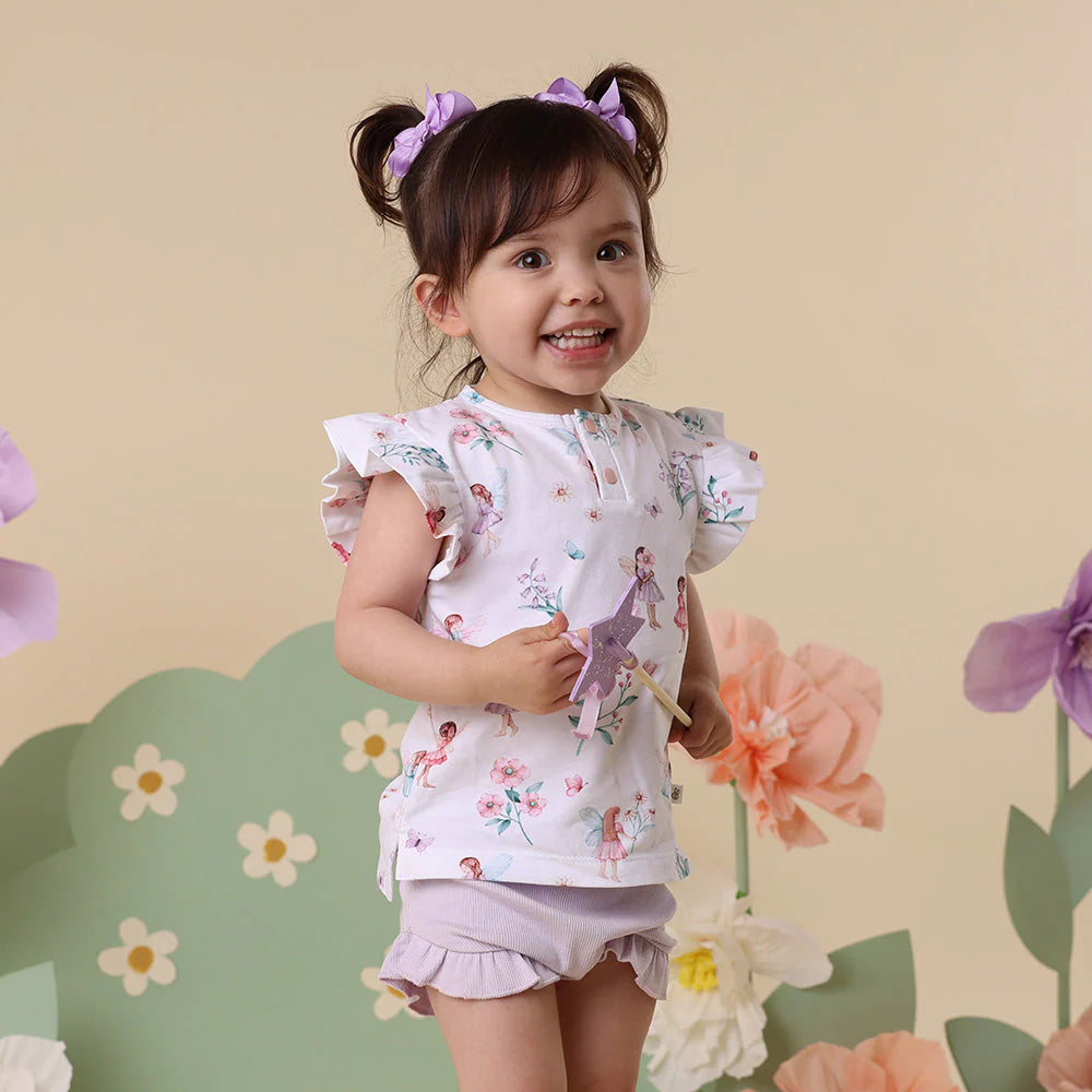 Fairy Garden Short Sleeve Tee with Frill