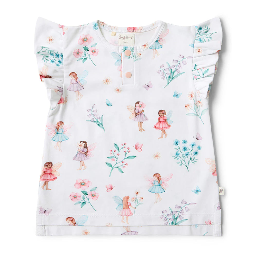 Fairy Garden Short Sleeve Tee with Frill