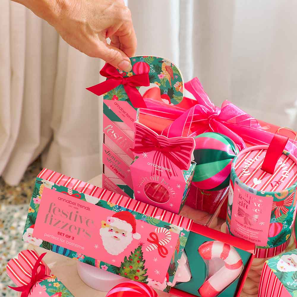 Festive Candy Cane Shower Steamer 4pk