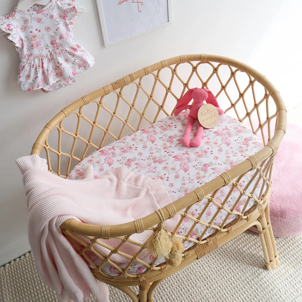 Flamingos Bassinet Sheet
