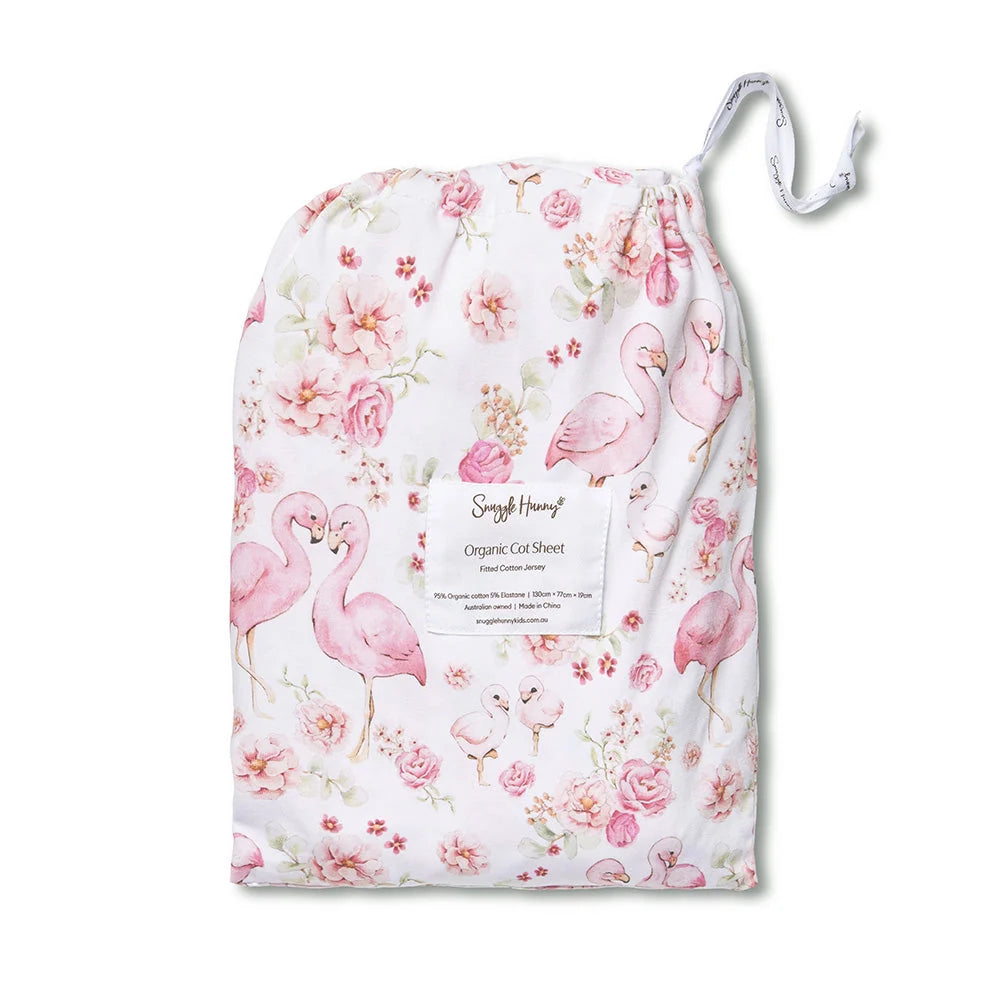 Flamingos Cot Sheet