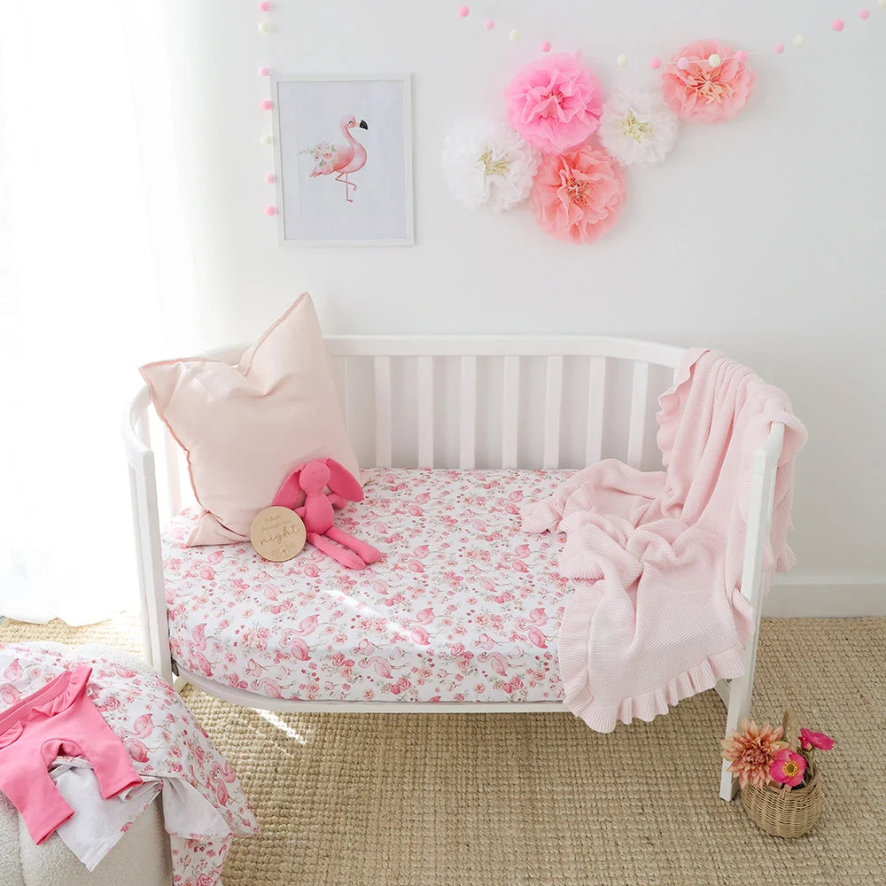 Flamingos Cot Sheet