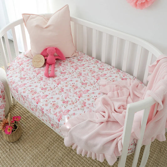 Flamingos Cot Sheet