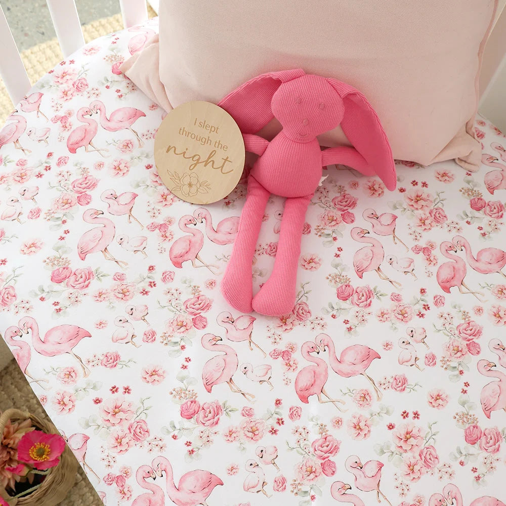 Flamingos Cot Sheet