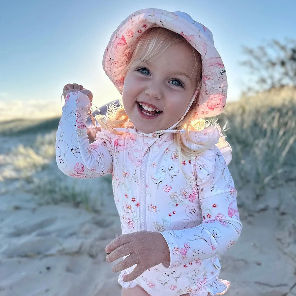 Flamingos Frill Swimsuit