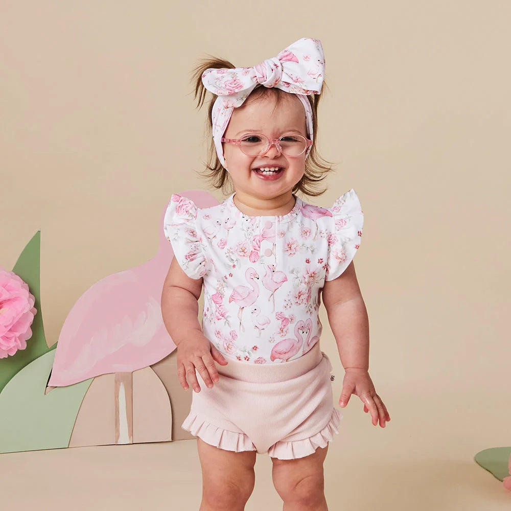 Flamingos Short Sleeve Bodysuit