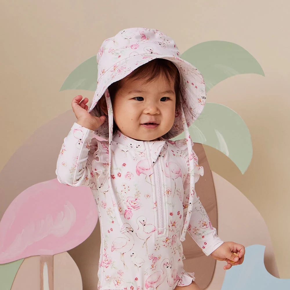Flamingos Swim Hat