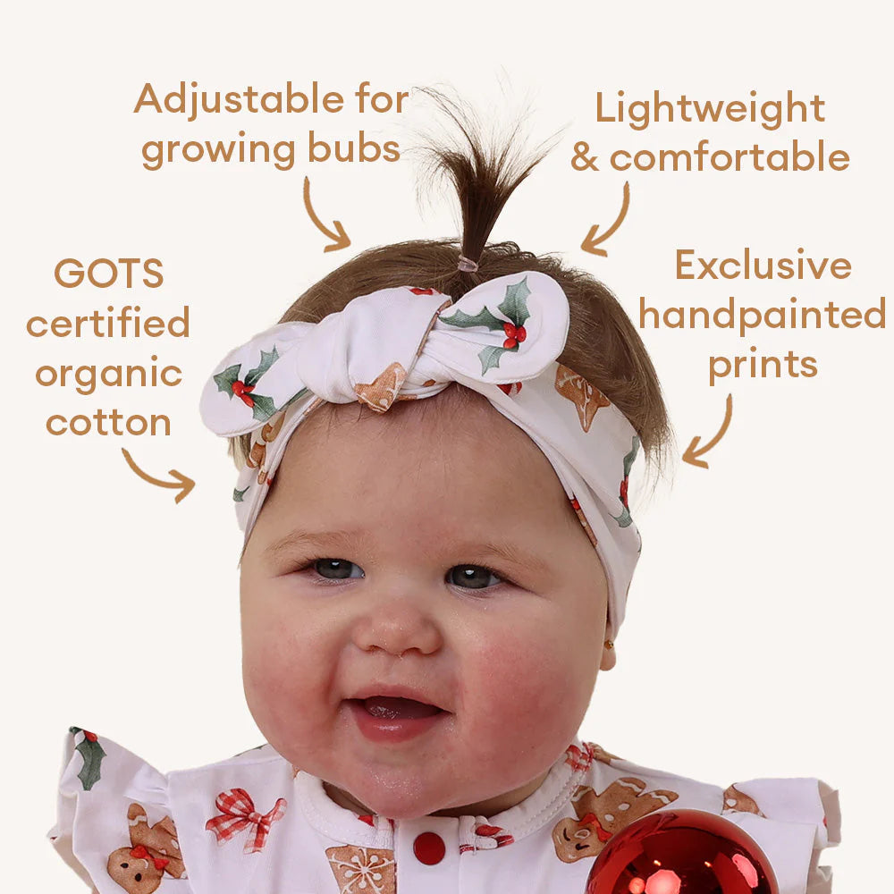 Gingerbread Topknot Headband