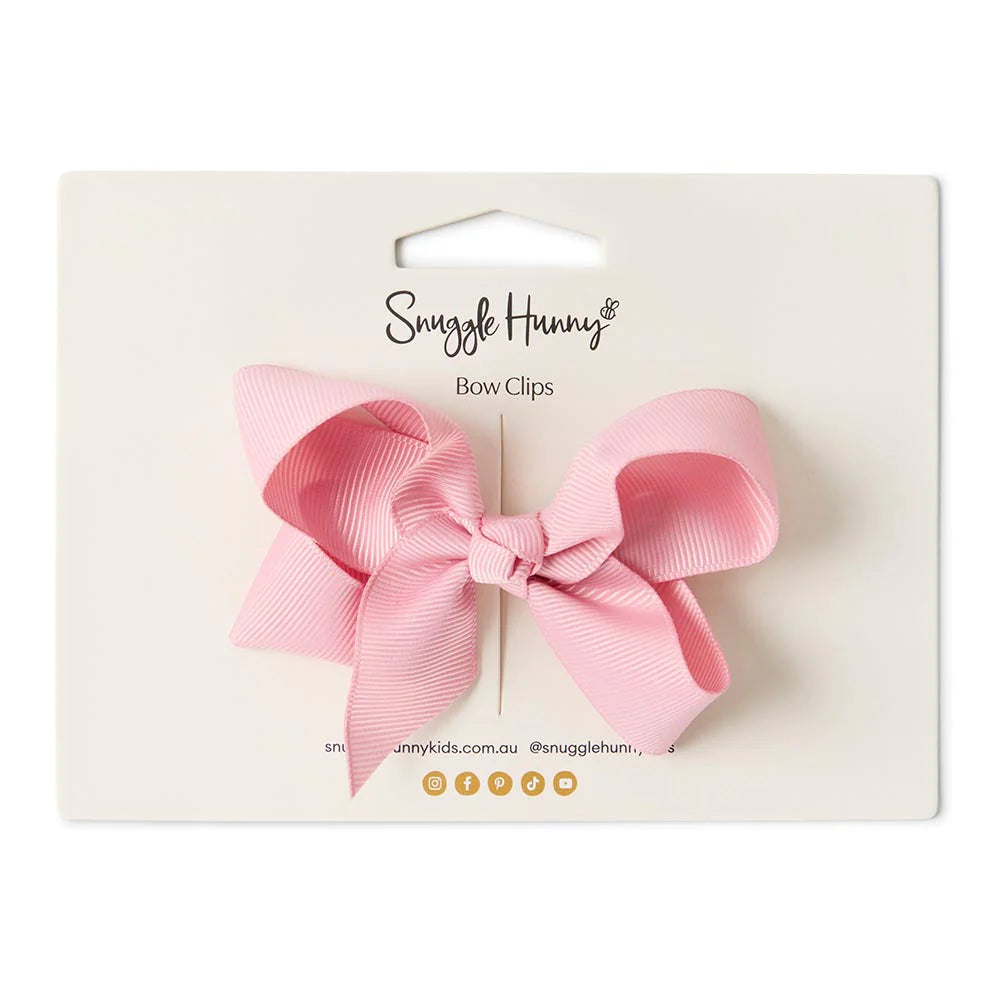 Sherbet Pink Bow Hair Clip