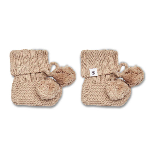 Hazelnut Knit Booties