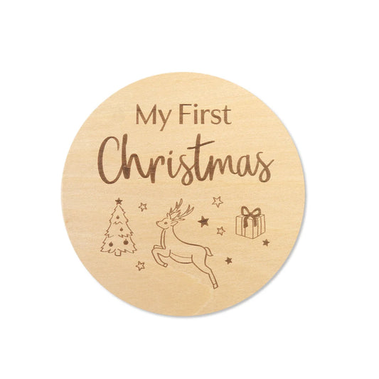 Christmas/Easter Large Wooden Milestone Card
