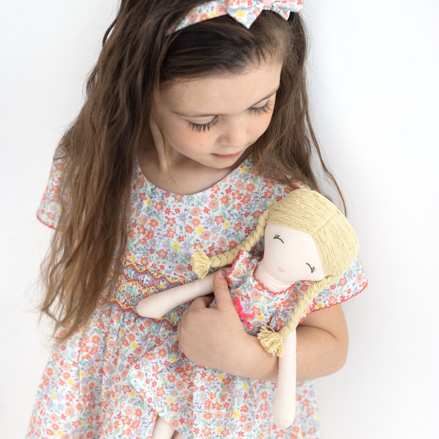 Laurie Print Hand Smocked Dress