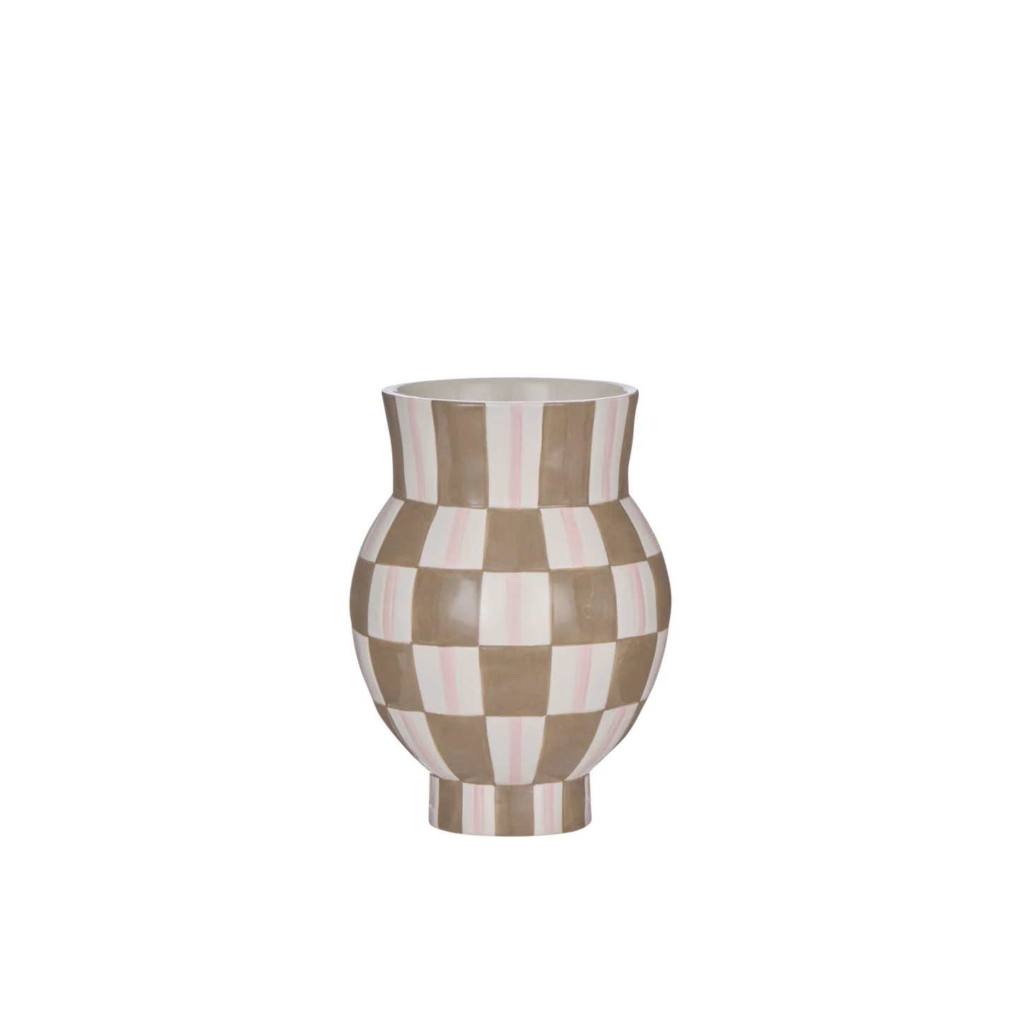 Thea Vase Small Multi Coloured Brown