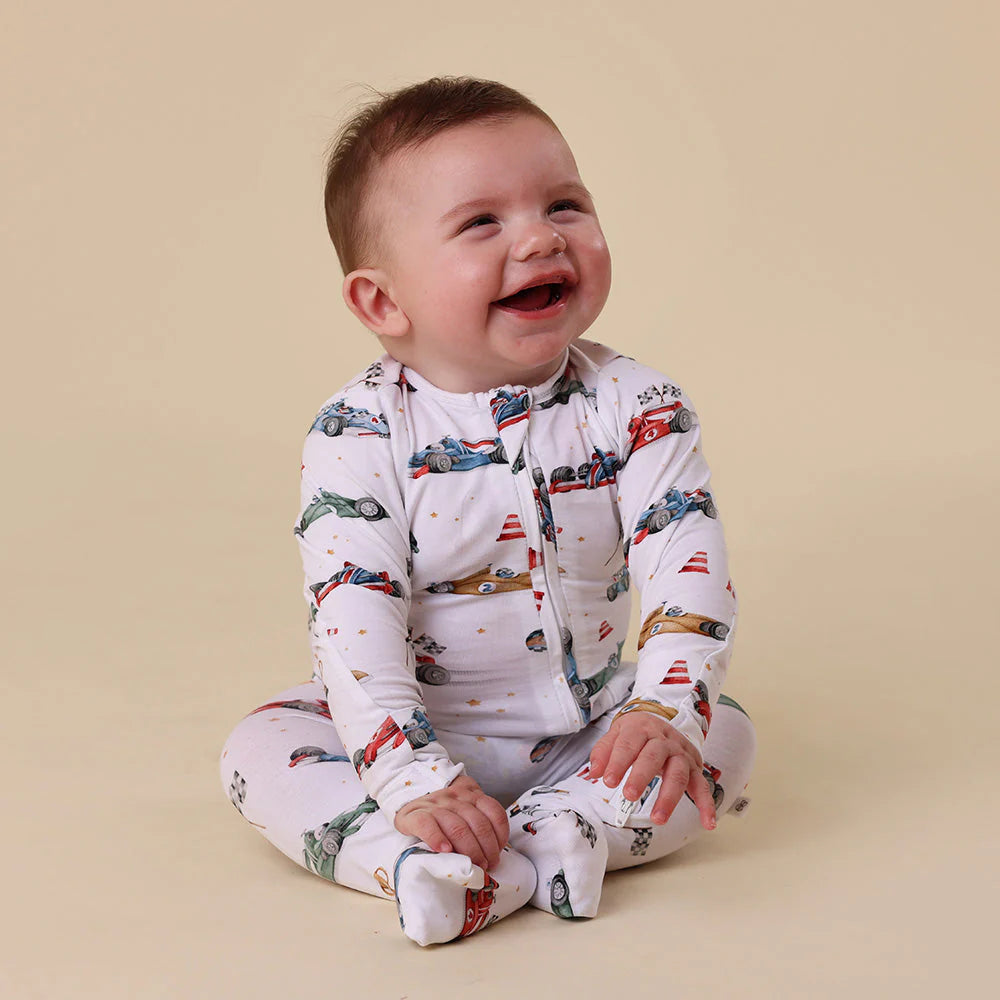 Little Racer Snugglesuit Convertible Romper