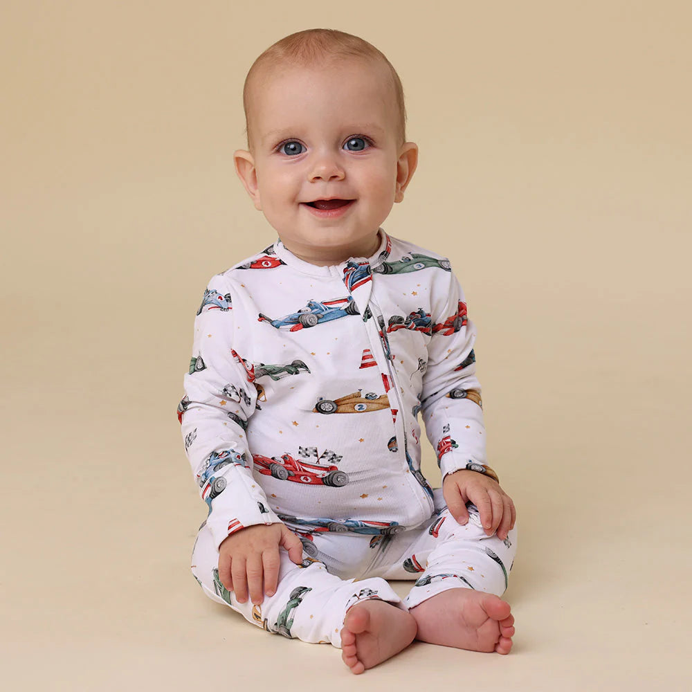Little Racer Snugglesuit Convertible Romper