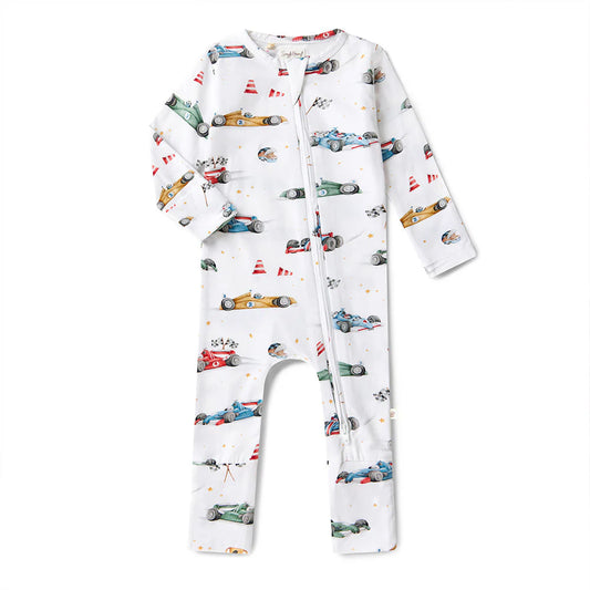 Little Racer Snugglesuit Convertible Romper