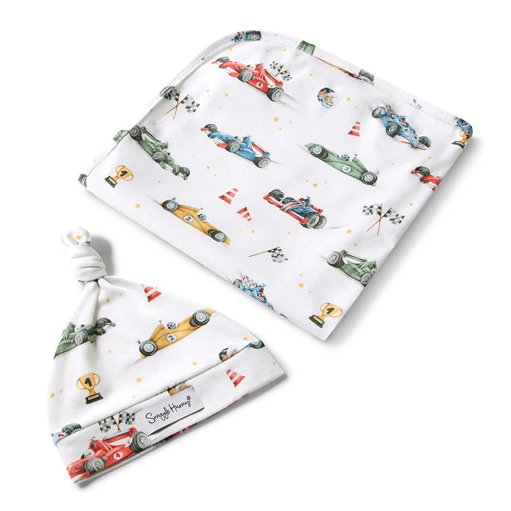 Little Racer Jersey Wrap Set