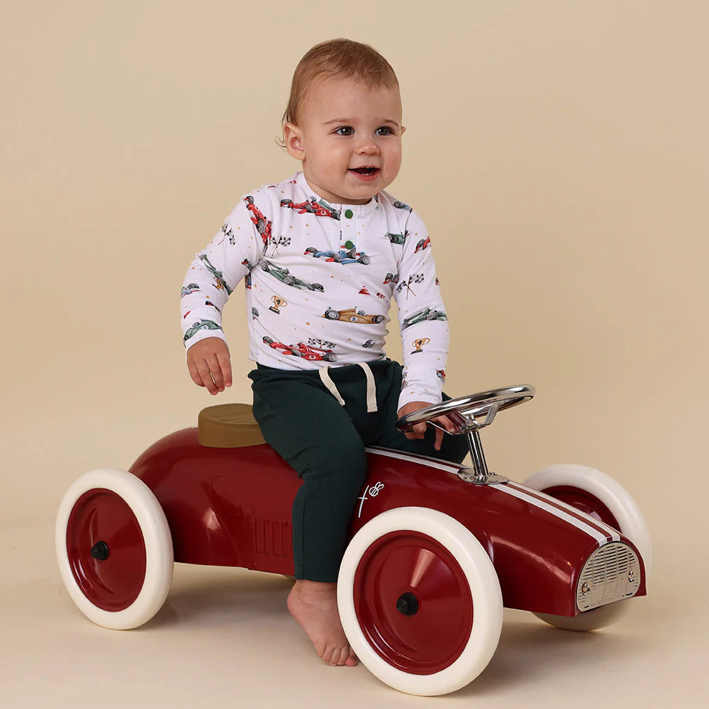 Little Racer Long Sleeve Bodysuit