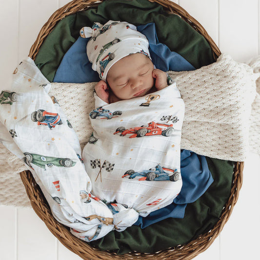 Little Racer Muslin Wrap
