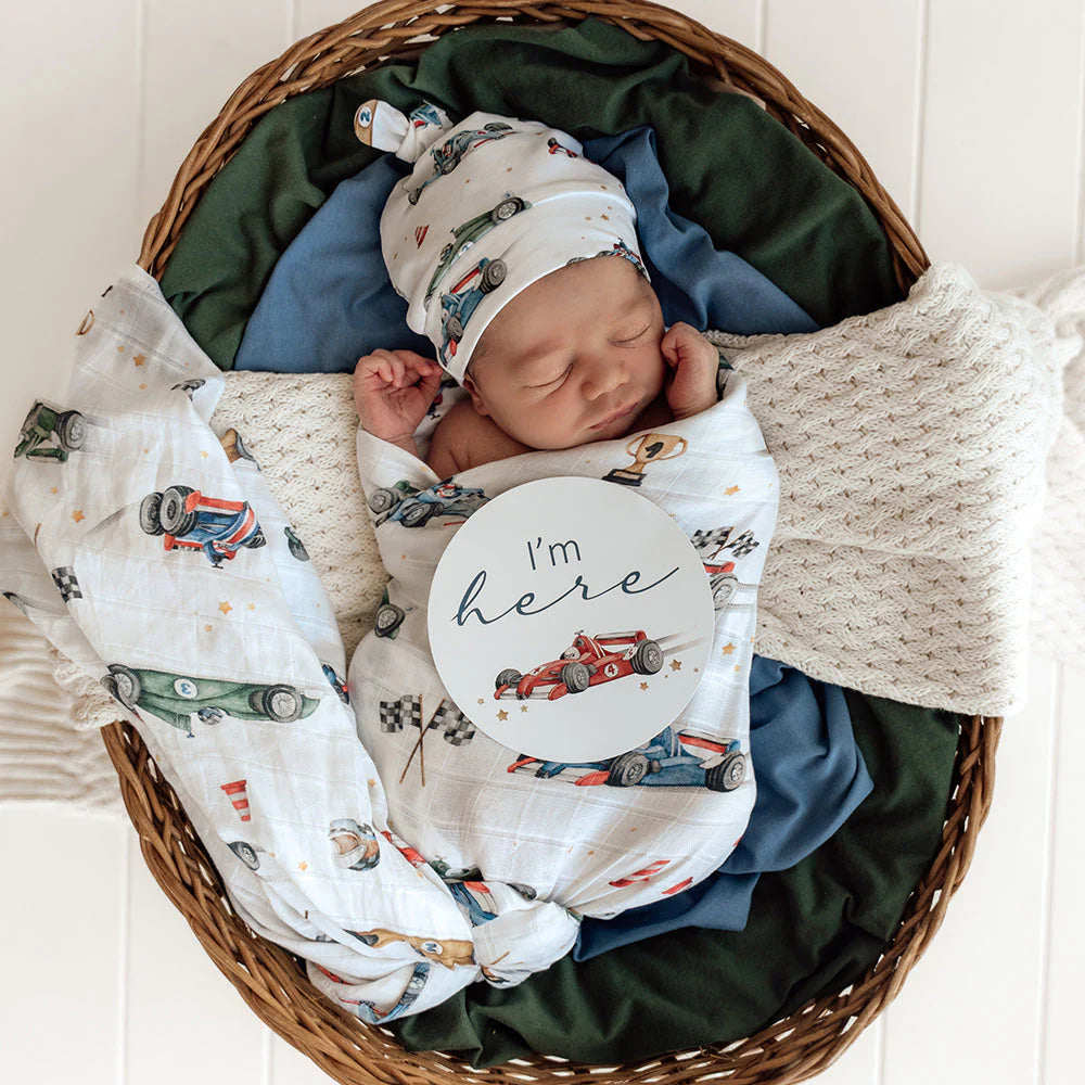 Little Racer Muslin Wrap
