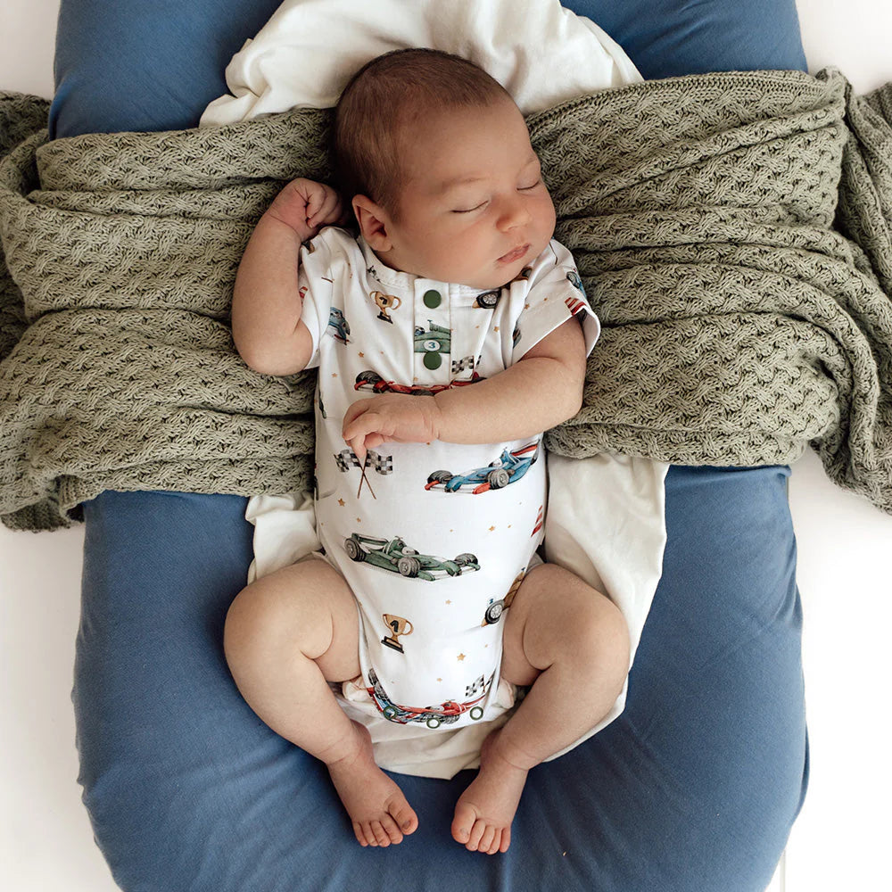Little Racer Short Sleeve Bodysuit