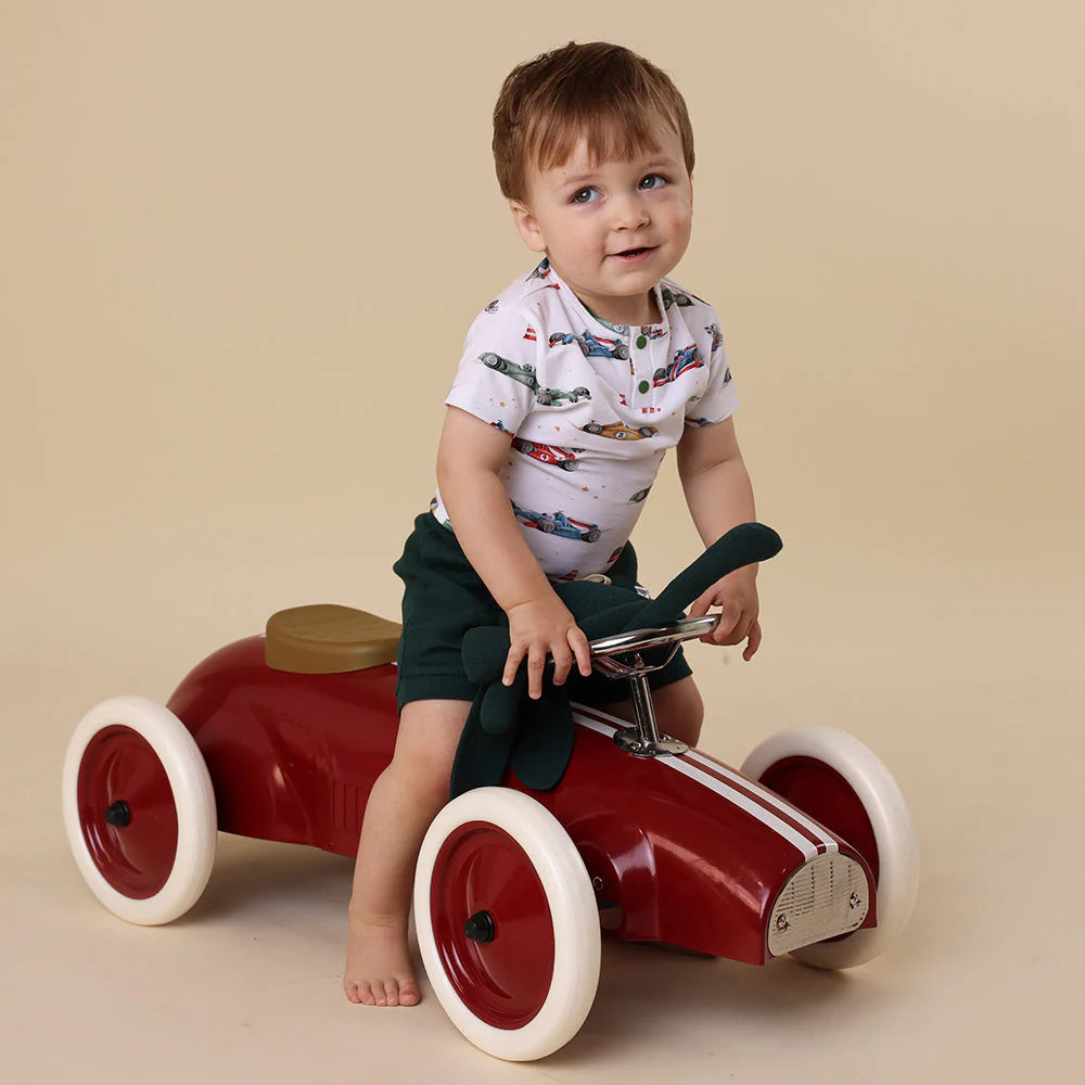 Little Racer Short Sleeve Bodysuit