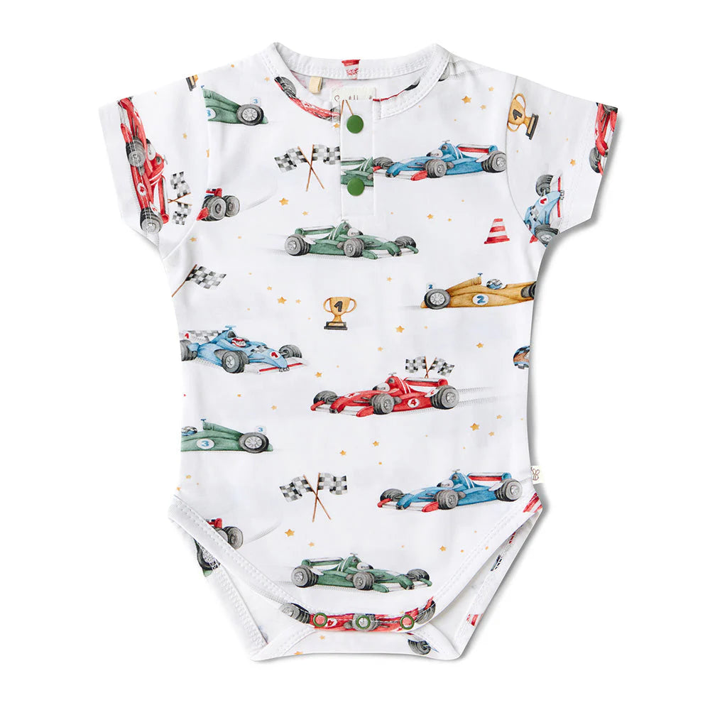 Little Racer Short Sleeve Bodysuit