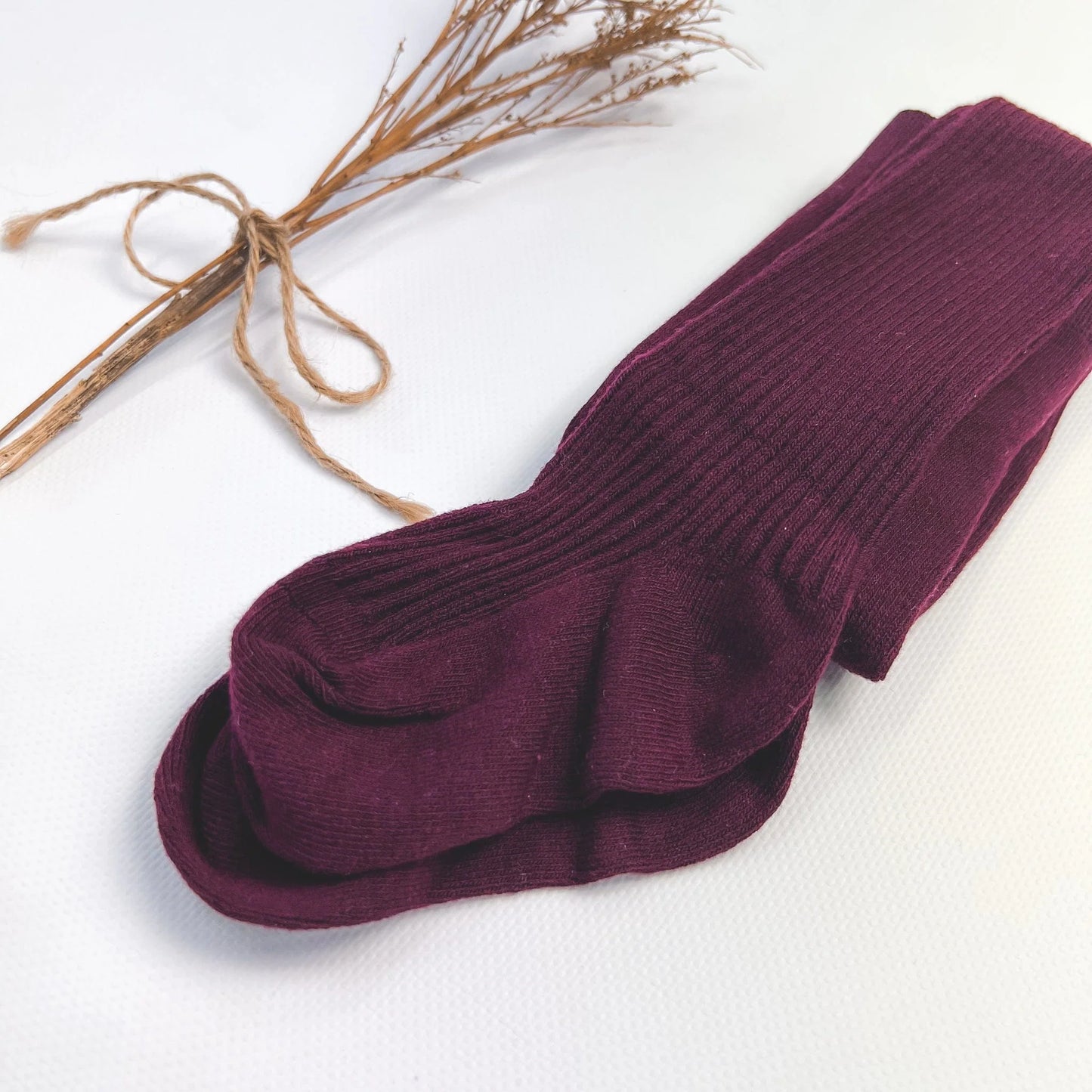 Cotton Tights - Wine