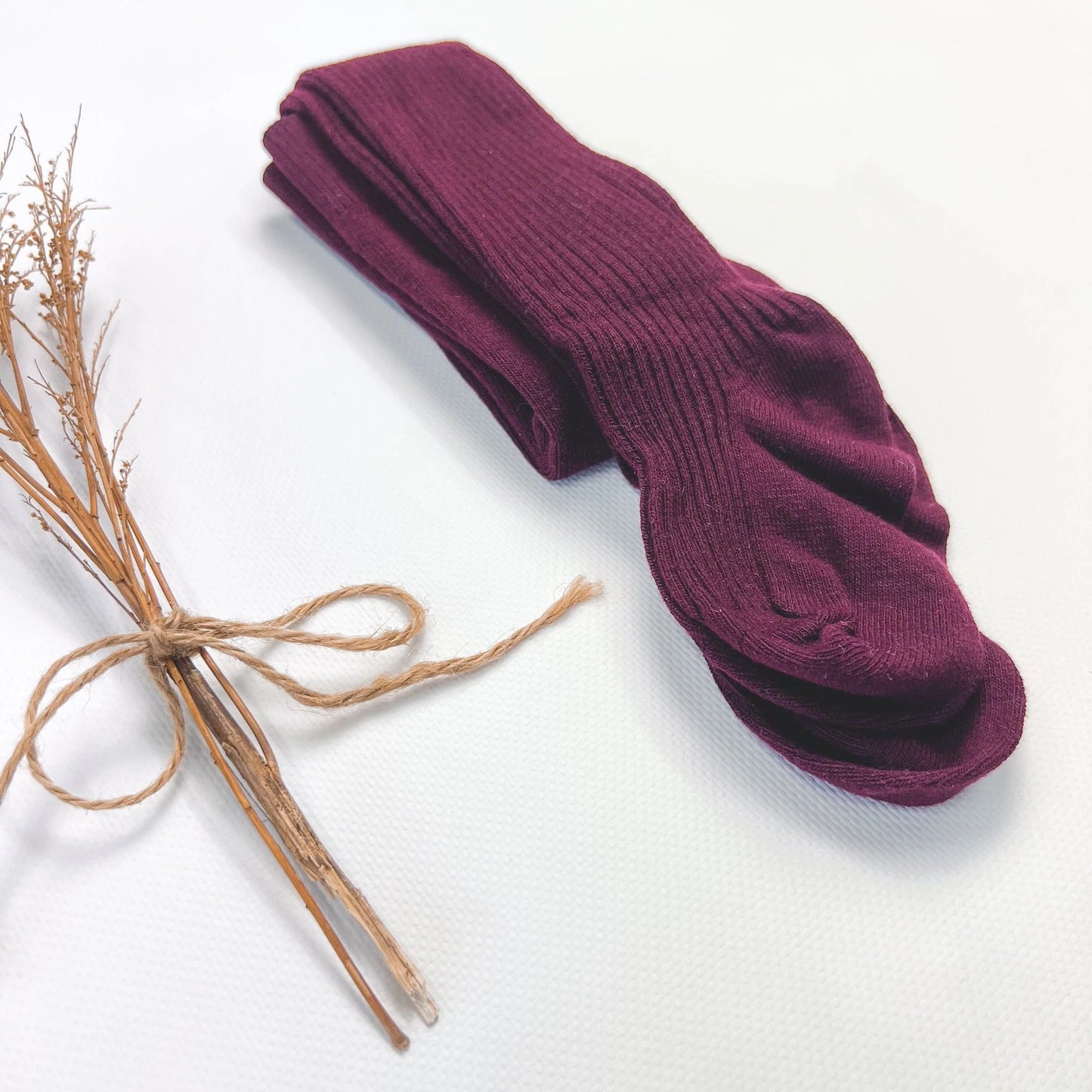 Cotton Tights - Wine