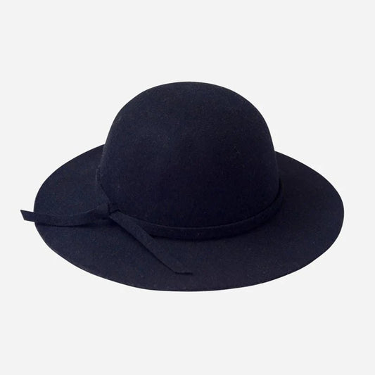 Girls Wool Felt Hat - Navy