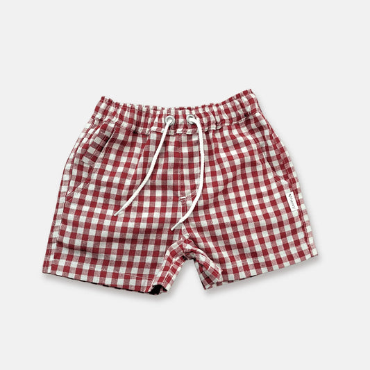 Boys Sonny Shorts Red Check