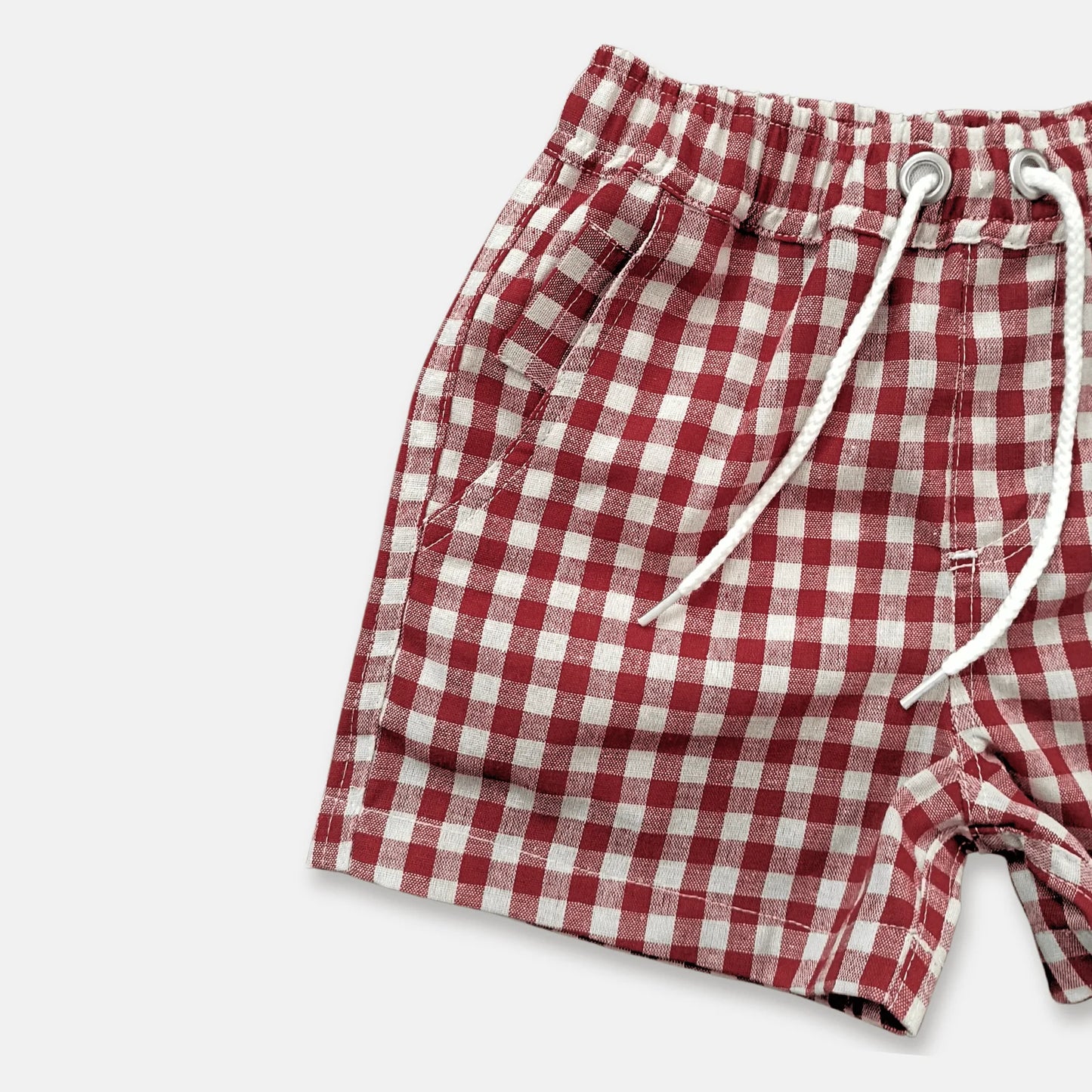 Boys Sonny Shorts Red Check