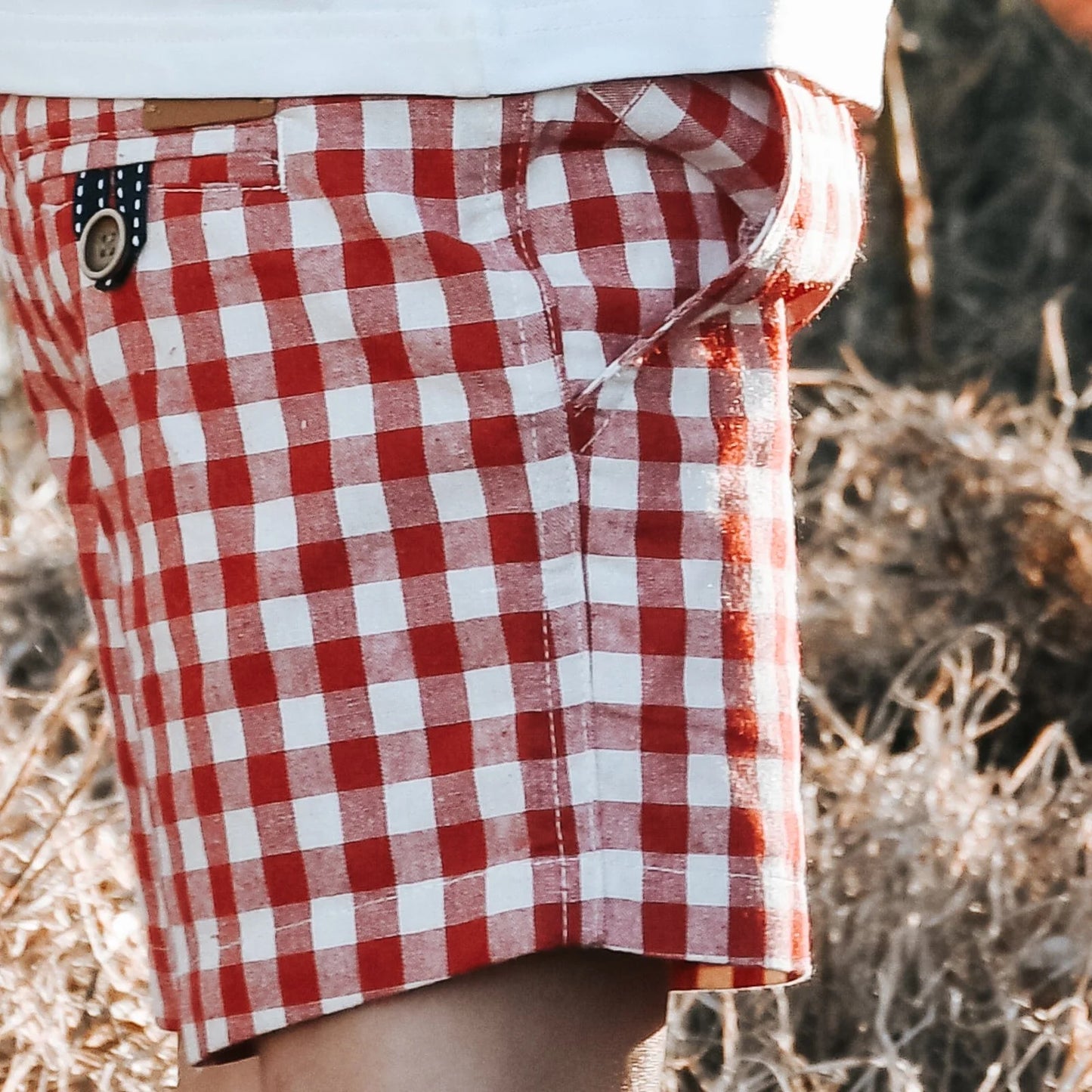 Boys Sonny Shorts Red Check