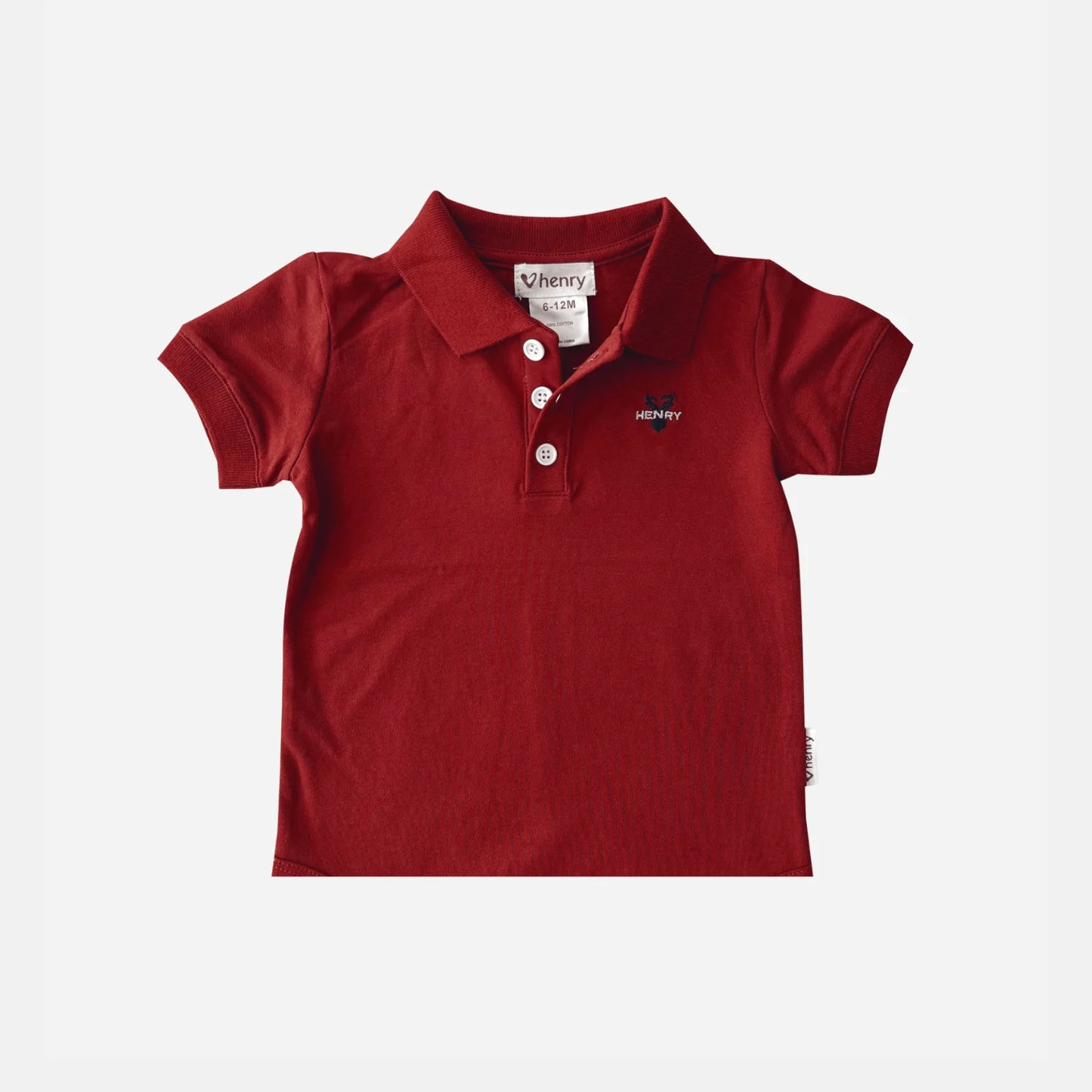 Boys Polo Shirt Bright Red