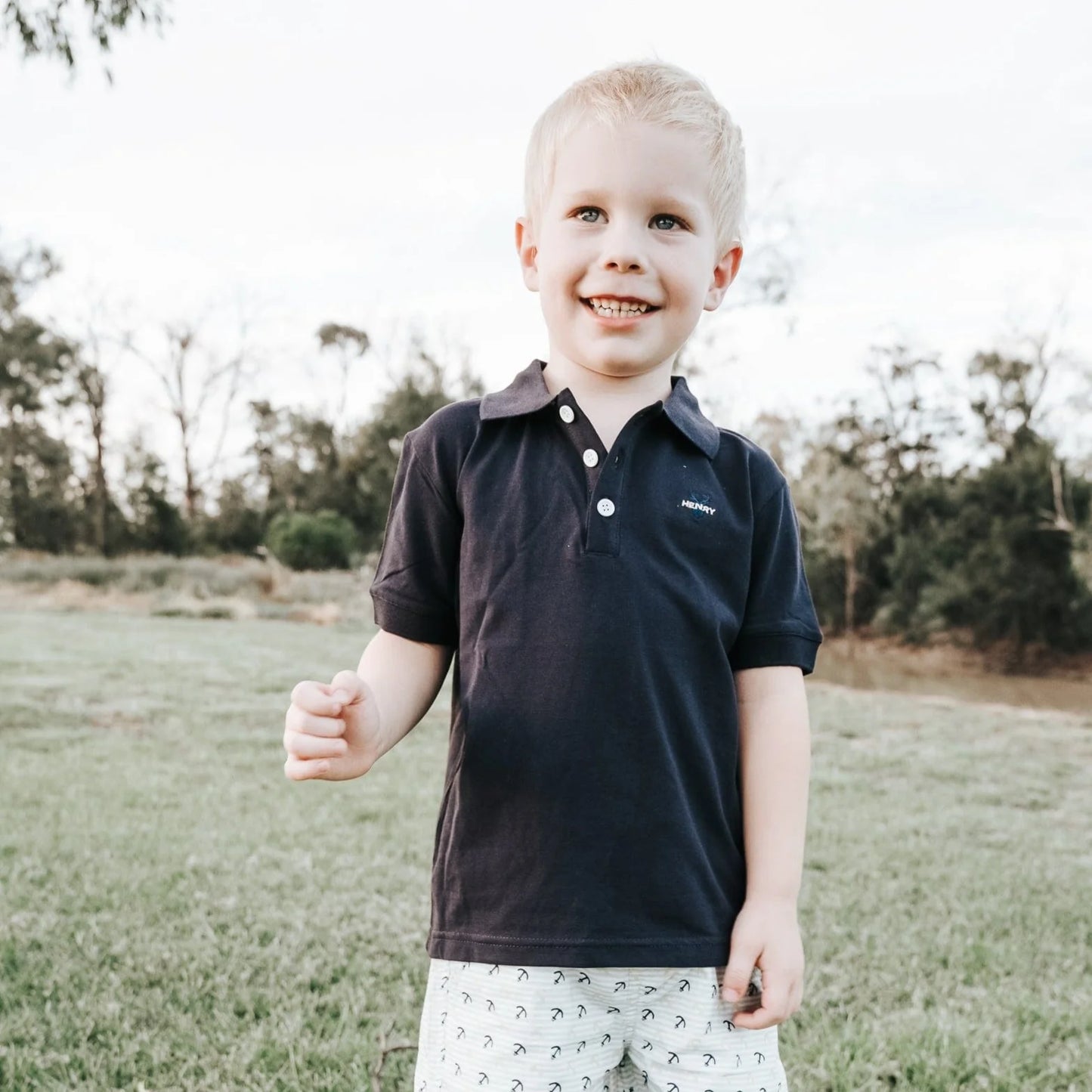 Boys Polo Shirt Navy