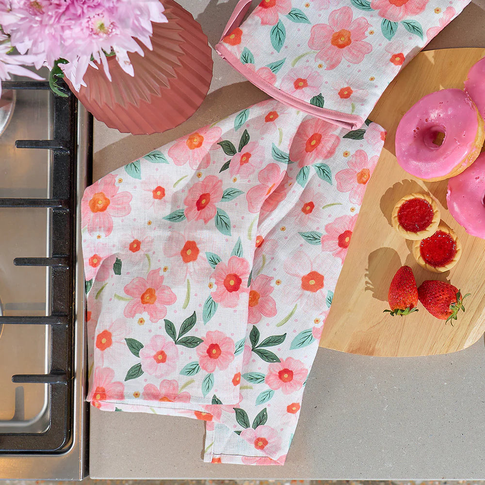 Linen T-Towel Meadow Blush