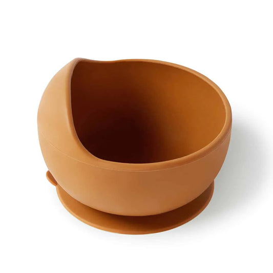 Silicone Suction Bowl Chestnut