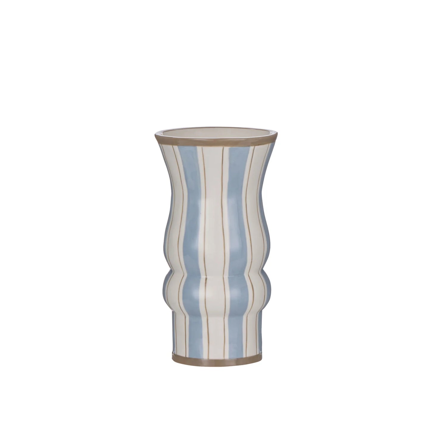 Thea Vase Large Blue & Brown