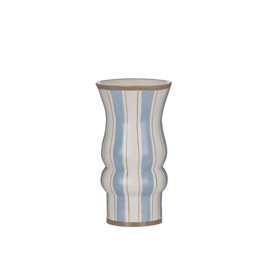 Thea Vase Large Blue & Brown
