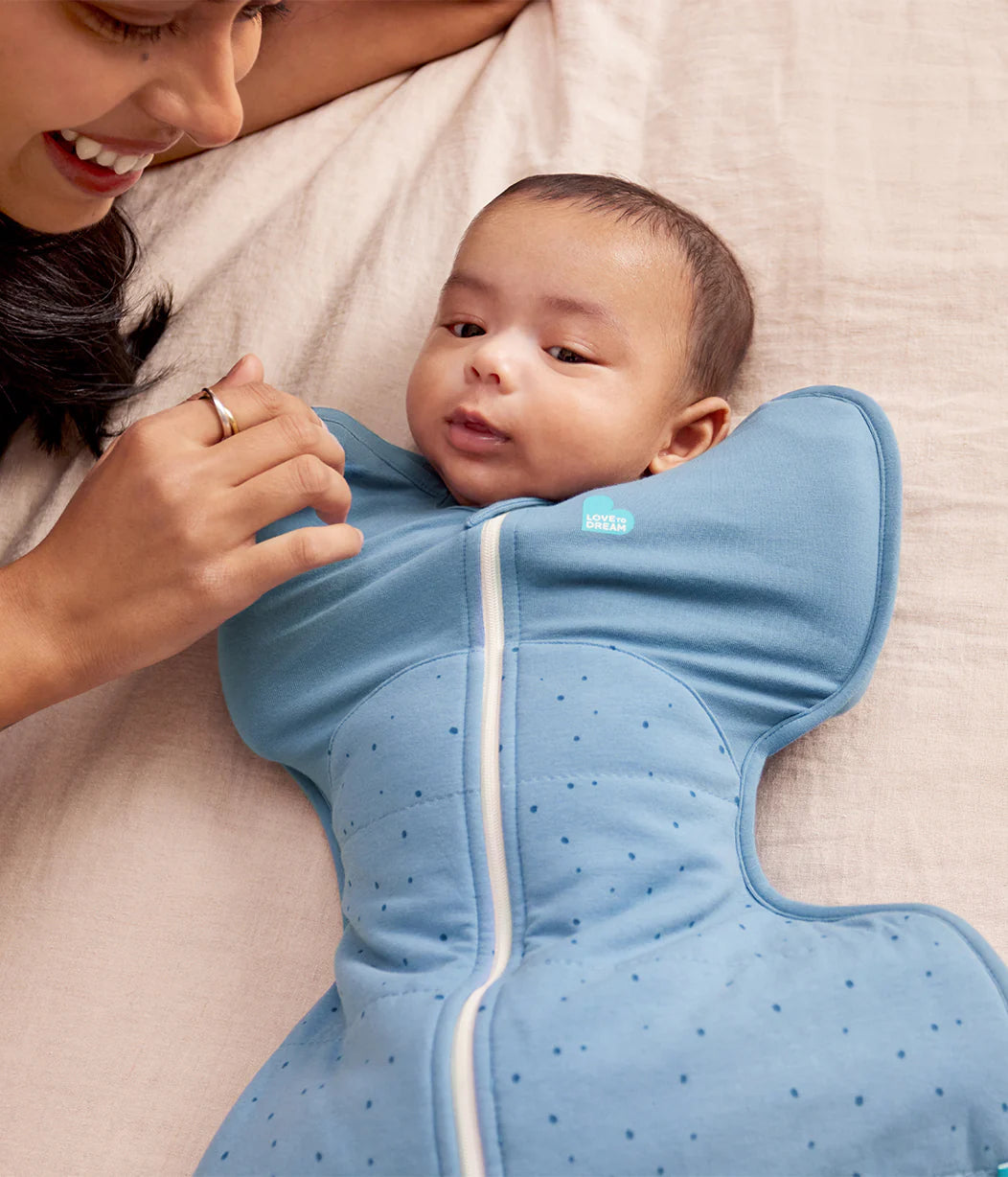 Love To Dream Swaddle Up 2.5 tog Pebbles Storm Blue