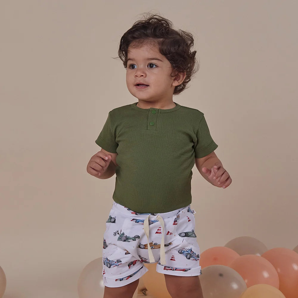 Olive Short Sleeve Bodysuit