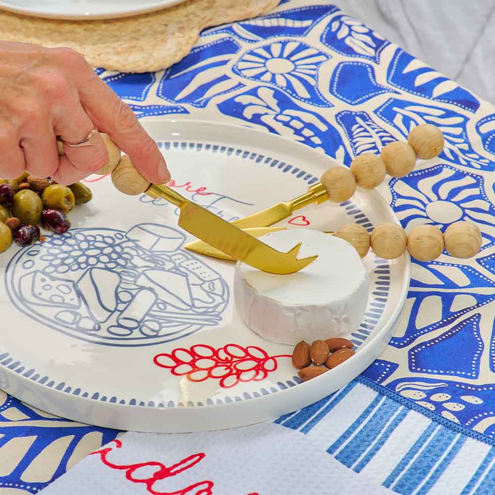 Orb Cheese Knife 3pc Set Natural