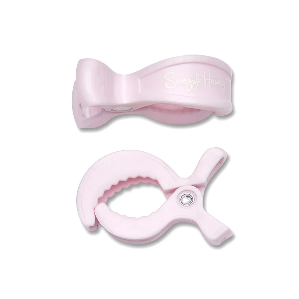 Pram Clip Pair Baby Pink