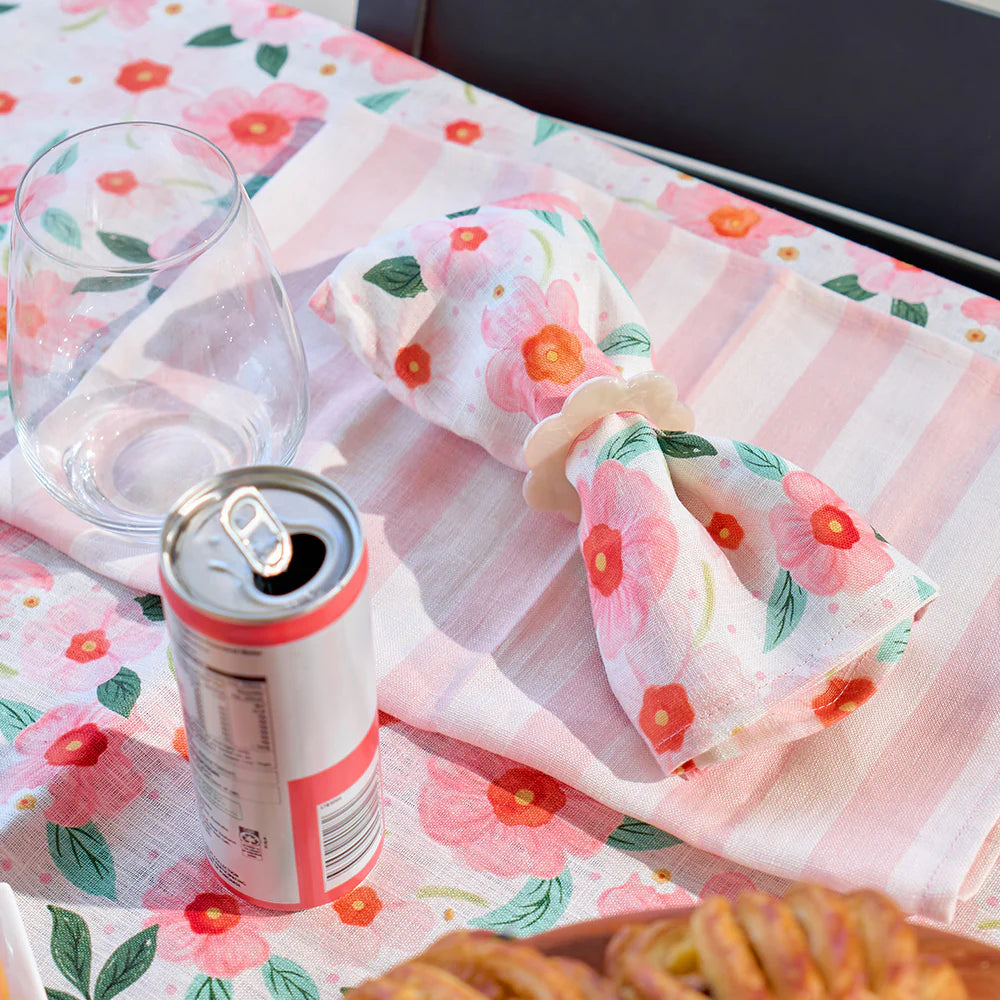 Linen Napkin 4pc Meadow Blush