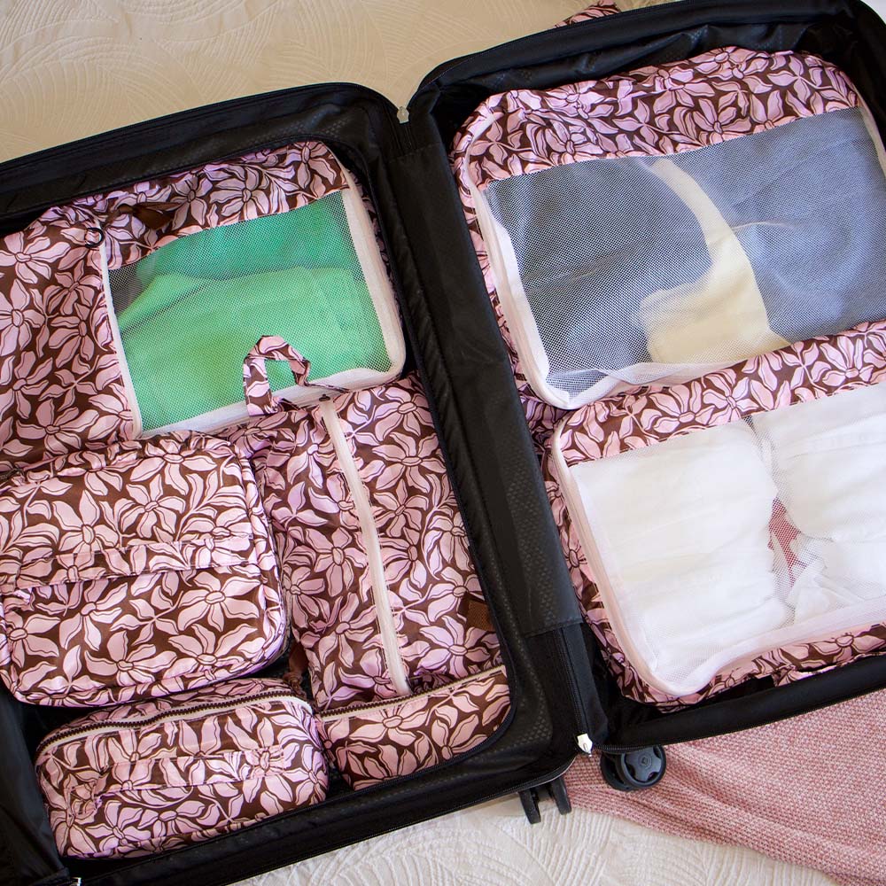 Vanity Lite Packing Cube Pink Garden