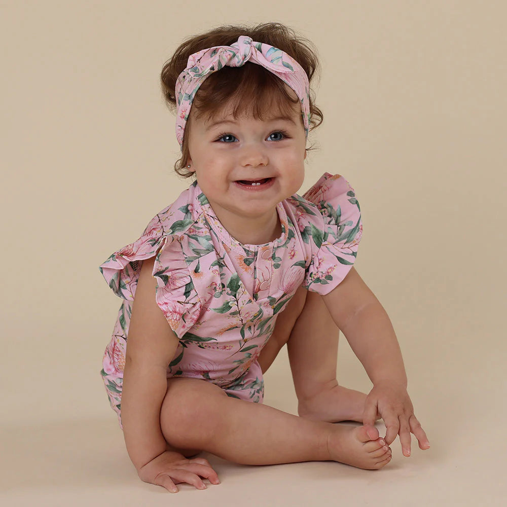 Pink Wattle Short Sleeve Bodysuit